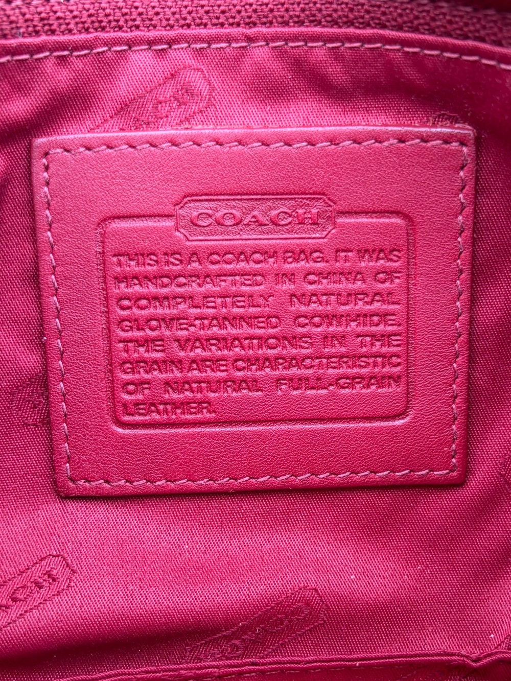 Vintage COACH Skinny Case Red Leather 6990 - Picture 8 of 15